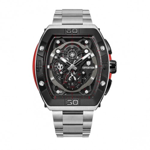 Expedition 6800 Silver Black Red Steel MCBTBBARE